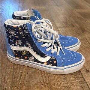 Vans Kids Cosmic Blue and Black Sneakers